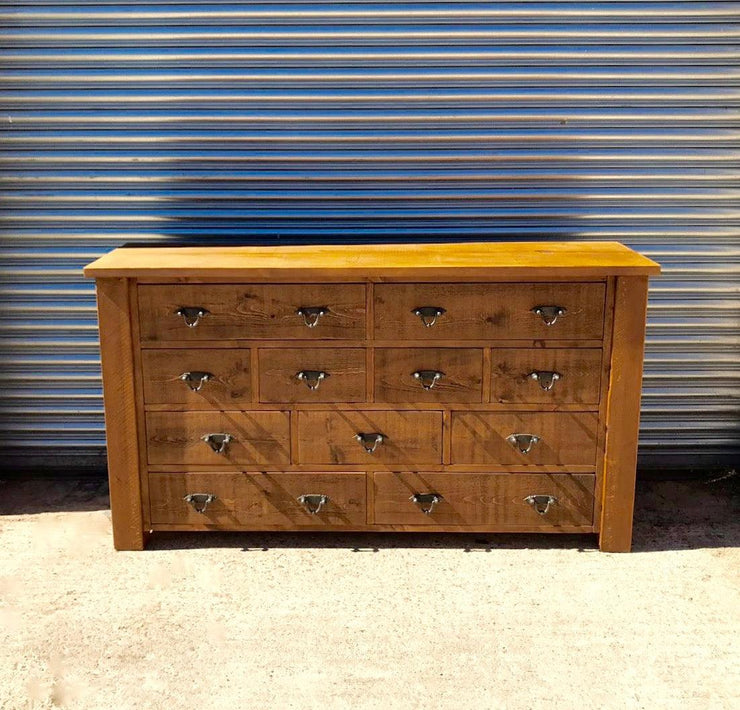 The Authentic Waxed Large Multi-Drawer Chest - Kubek Furniture