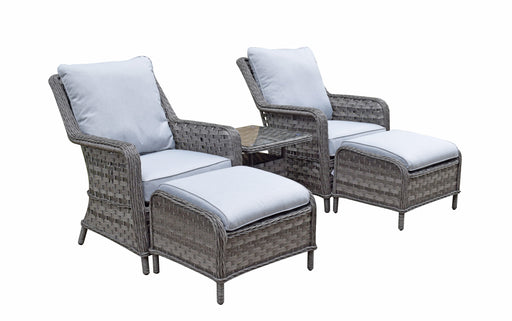 Mia 5 Piece Lounge Set In Grey - Kubek Furniture