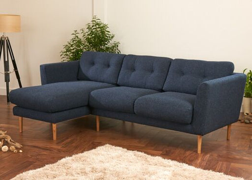 Napier Corner Sofa in Vintage Blue - Kubek Furniture