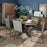 Chevron Oval Dining Table