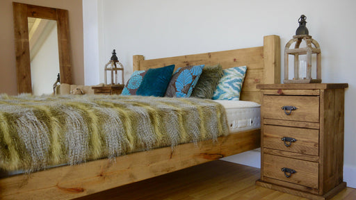 The Artisan Waxed Low Plank Bed