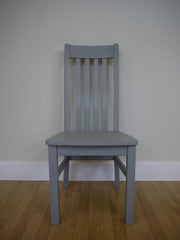 Grey Slatted Chair