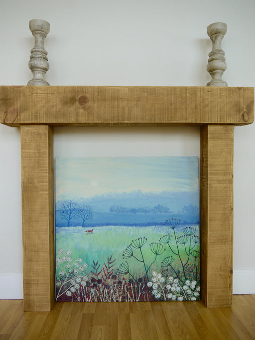 The Authentic Light Waxed Heavy Fireplace