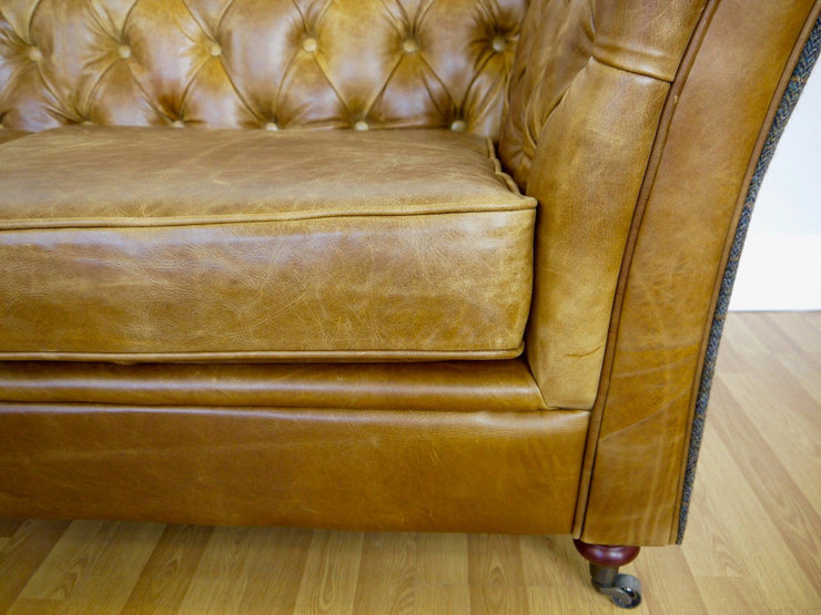 The Chesterfield Tweed Leather Sofa