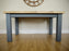 The Artisan Military Grey Painted Plank Dining Table With Benches - Kubek Furniture
