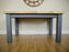 The Artisan Military Grey Painted Plank Dining Table - Kubek Furniture
