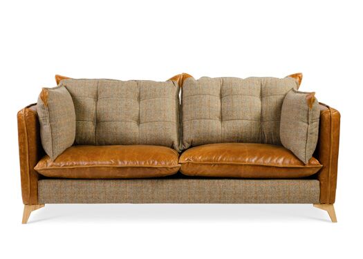 Regal Sofa in Gamekeeper Spruce and Tan Cerrato - Kubek Furniture
