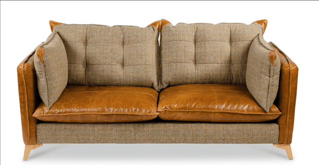 Regal 3-Seater Sofa in Uist Night and Brown Cerrato - Kubek Furniture