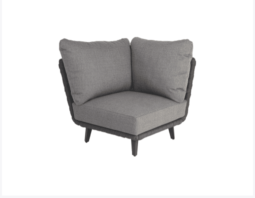 Cordial Luxe Lounge Corner Dark Grey Module - Kubek Furniture