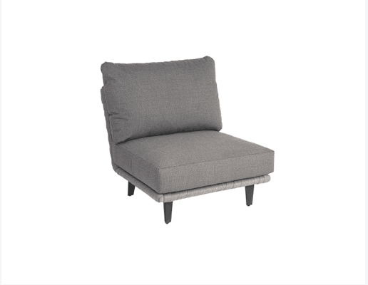 Cordial Luxe Lounge Light Grey Mid Module - Kubek Furniture
