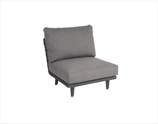Cordial Luxe Lounge Dark Grey Mid Module - Kubek Furniture
