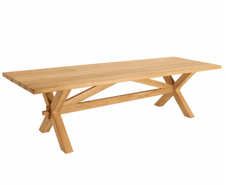 Sorrento Teak Dining Table - 2400mm - Kubek Furniture