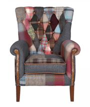 Barnard Patchwork Armchair - Kubek Furniture