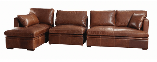 Nevada Corner Sofa in Brown Cerrato - Kubek Furniture