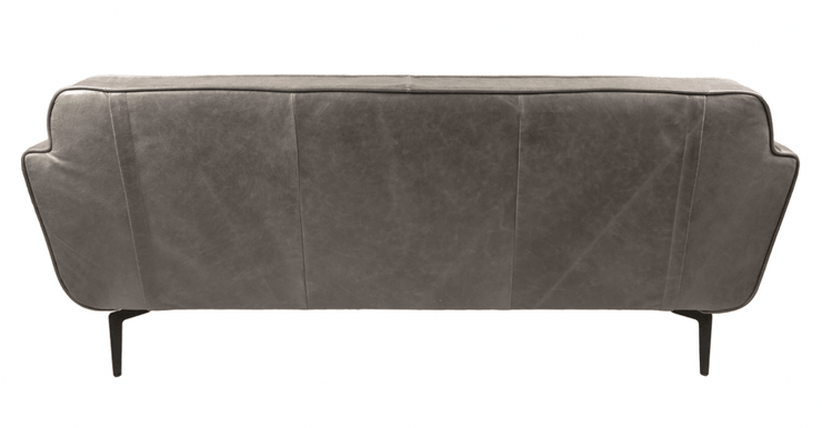 Hampton Fluted Sofa in Grey Cerrato - Kubek Furniture
