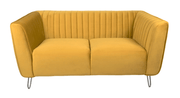 Jenson Fluted Sofa in Opulence Saffron - Kubek Furniture
