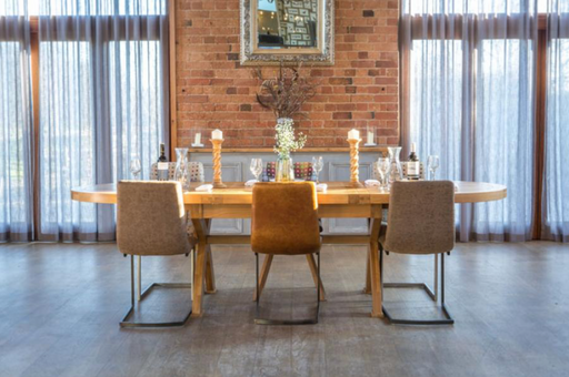 The Windermere Monastery Oval Extending Dining Table