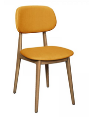 Bari Dining Chair in Mustard Yellow