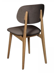 Bari Dining Chair in Plush Steel