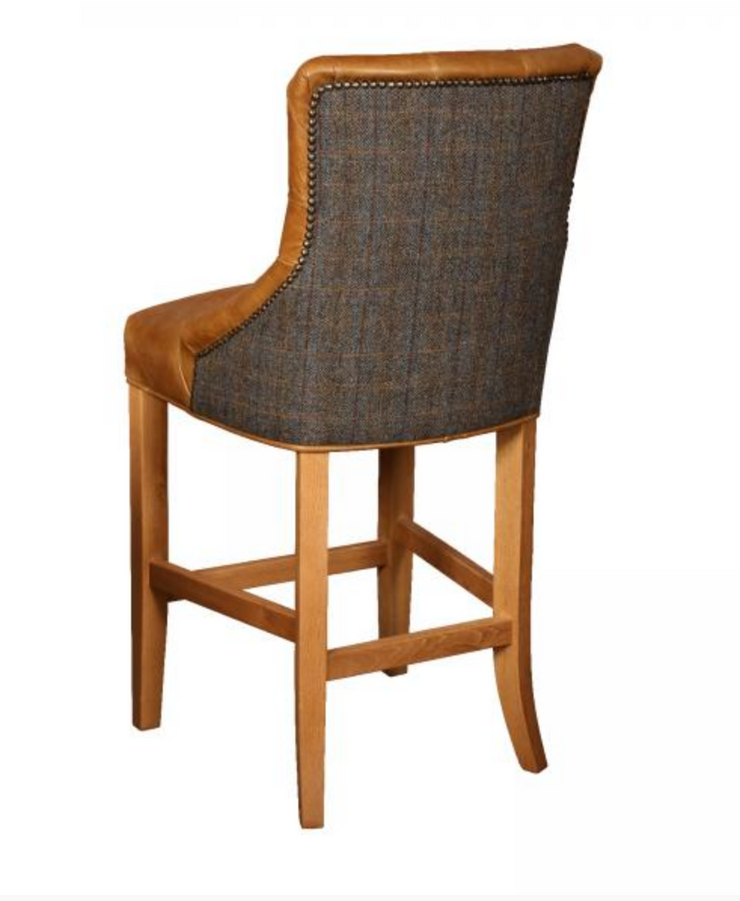 Sienna Barstool in Brown Leather