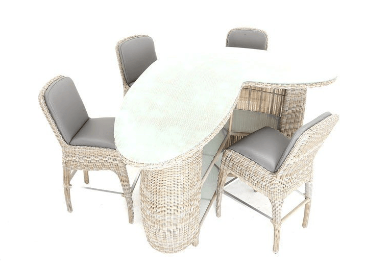 Meteor Spa Bar Set With 4 Chairs – Kubek Furniture