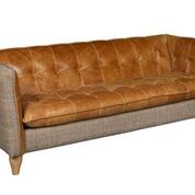 Brunswick 3-Seater Sofa in Gamekeeper Thorn and Brown Cerrato - Kubek Furniture
