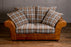 Venice Sofa in Brown Cerrato with Dove Grey Cushions - Kubek Furniture