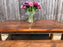 The Authentic Waxed Plank Dining Table With Benches - Kubek Furniture