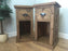 The Authentic Waxed Tall Single Drawer Open Bedside Table