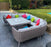 Danielle U-Shape Sofa Set With Fire Pit And Ice Bucket - Kubek Furniture