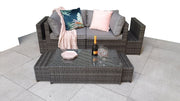Chelsea Modular Compact Sofa Set In Grey - Kubek Furniture