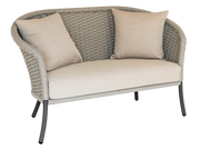 Cordial Luxe Beige 2-Seater Curved Sofa