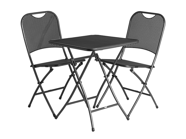Portofino Tea For 2 Folding Set - 600mm x 600mm - Kubek Furniture