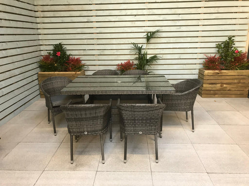 Emily Dining Table And Stacking Chairs Set - Kubek Furniture