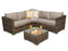 Georgia Corner Group Sofa Set In Natural Weave - Kubek Furniture