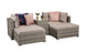 Harper Compact Sofa Garden Set In Grey - Kubek Furniture