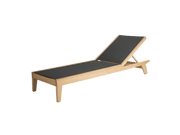 Roble Adjustable Charcoal Sling Sunbed - Kubek Furniture