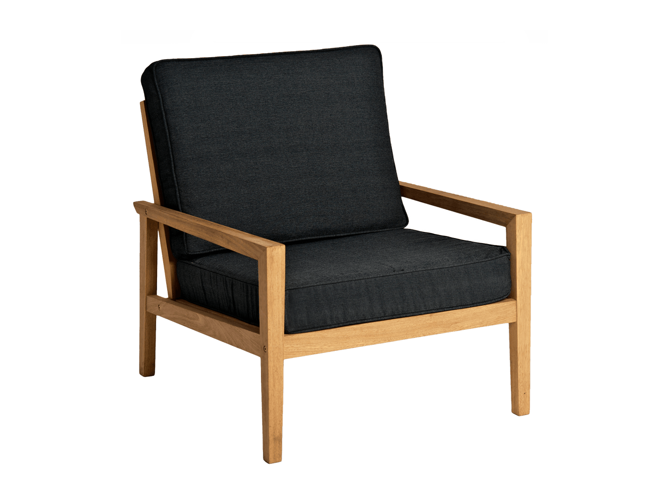 Roble Lounge Chair with Cushion - Kubek Furniture