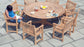 Roble Bengal Pedestal Table - 1450mm - Kubek Furniture