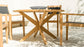 Roble Table with Cross Base - 1250mm - Kubek Furniture