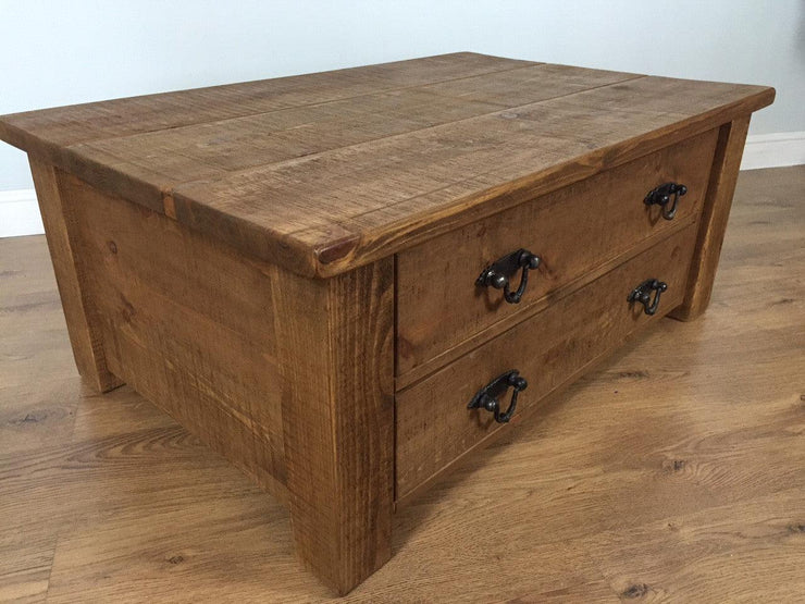 The Authentic Waxed Through-Drawer Coffee Table