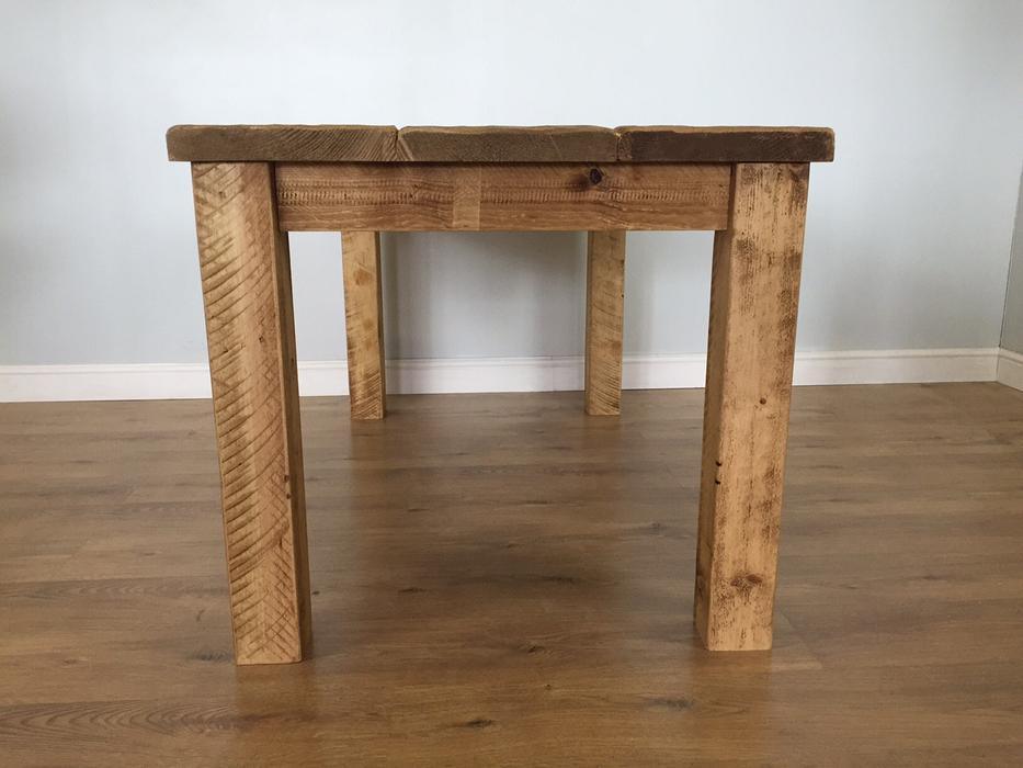 The Authentic Light Waxed Plank Dining Table - Kubek Furniture