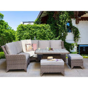 Sarah Corner Sofa And Dining Set with Adjustable Table - Kubek Furniture