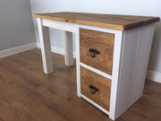 The Authentic Painted Single Pedestal Dressing Table/Desk