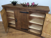 The Authentic Waxed Large Three-Door Sideboard