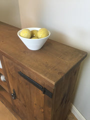 The Authentic Waxed Large Open Sideboard