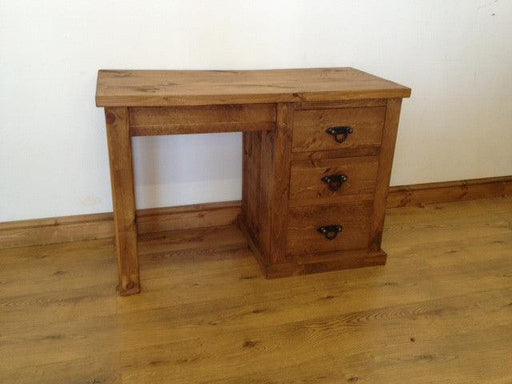 The Authentic Waxed Single Pedestal Dressing Table/Desk