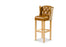 Winged Barstool in Brown Cerrato and Traditional Camel - Kubek Furniture