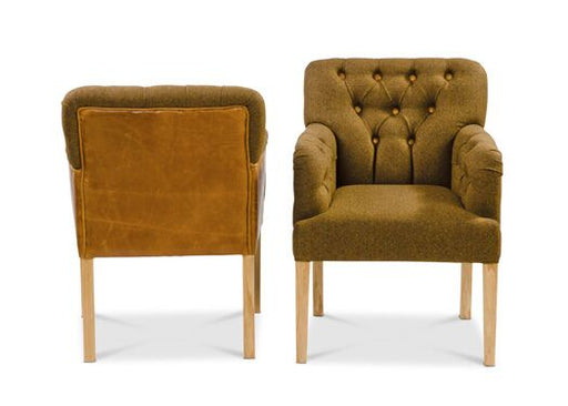 Scout Bench in Aberdeen Peat with Brown Cerrato - Kubek Furniture