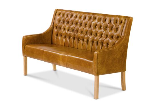 Simpson Bench in Brown Cerrato - Kubek Furniture